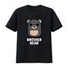 Bear Family Brother Childrens Kids T Shirt Boys Girls Vintage Washed Stylish Fashion Stretched Comfortable Slightly