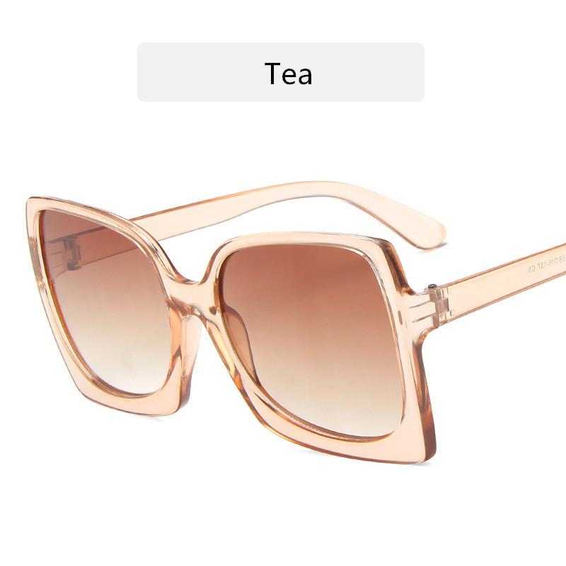 New Oversized Women Sunglasses Classic Fashion Ladies Retro Cat Eye Plastic Shade Retro Vintage Female Sun Glasses UV400