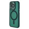 For iPhone 15 Pro Max Case Compatible with MagSafe PC + TPU Matte Phone Cover with Glass Lens Film