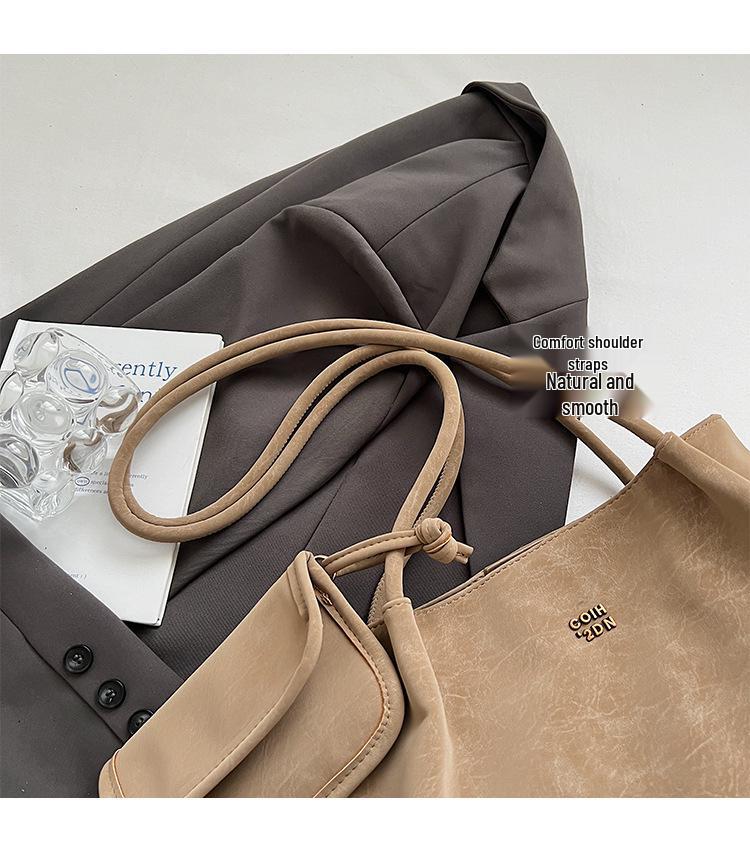 Retro Tragetasche mit großem Fassungsvermögen - Vielseitige, lässige Schultertasche für Damen