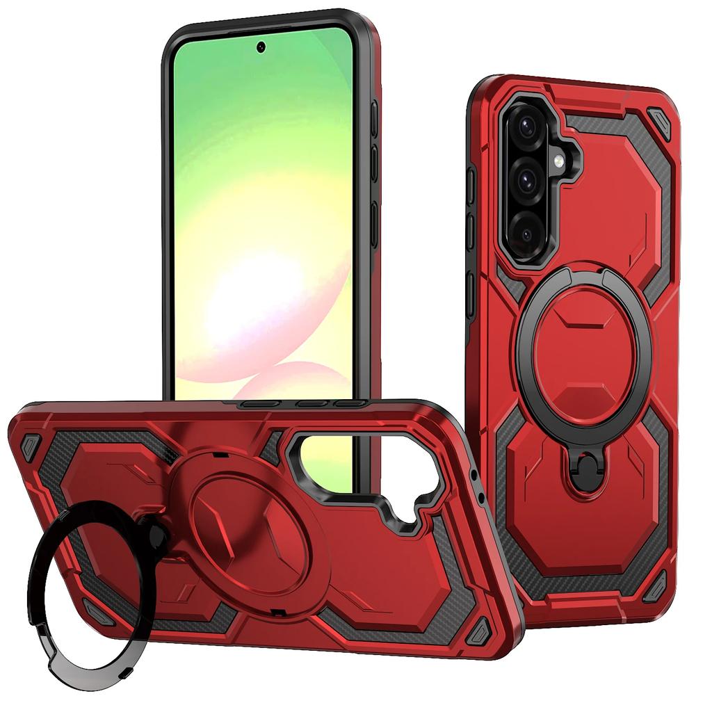 Armor Stoßfeste Hülle für Samsung Galaxy A14 A15 A25 A35 A55 A05S A6 A16 A26 A36 A56 5G Magnetische Halterung Handyhülle Coque Fundas