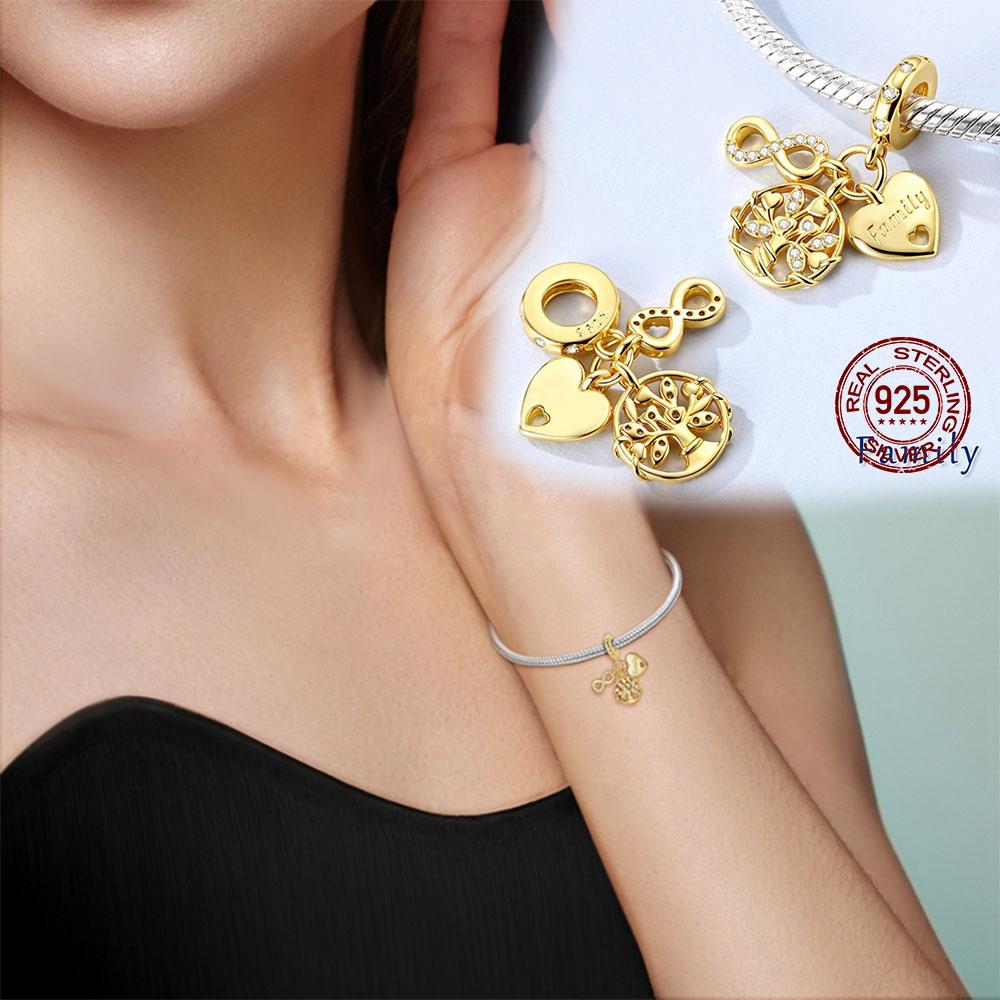 New Sparking Gold Copper Charm Beads Fit Original Copper Bracelet Diy Jewelry Gift Firefly Leopard Clip Dangle