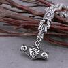 Nordic Mythology Men's Scandinavian Pirate Fashion Necklace Odin Rune Pendant Punk Wind Tide Men's Pendant Accessories