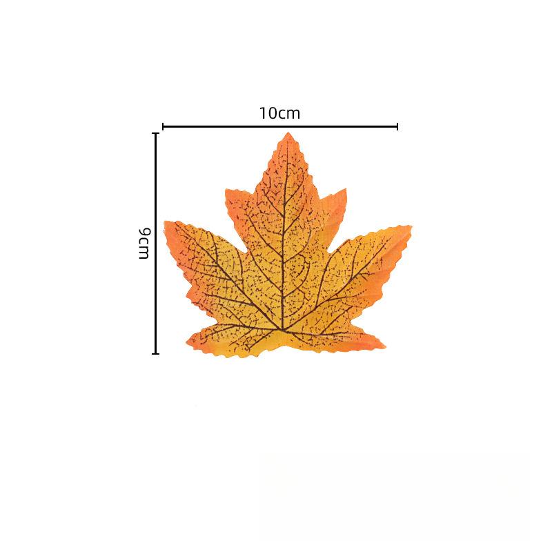 50 Pcs Fall Artificial Maple Leaves for Thanksgiving,Weddings Decorations,Festival Events