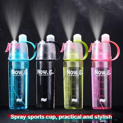 Sport Gym Cycling Water Bottle Straw Drinks Spray Drinking Cup Leak-proof Mist