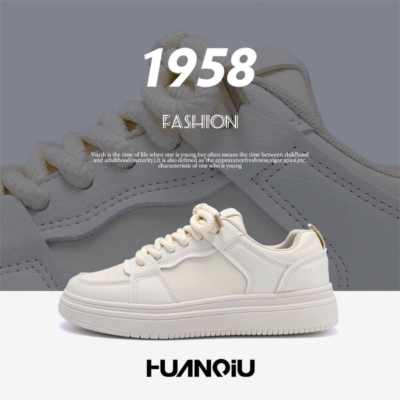 Global Casual Board Shoes Men's ZHQ-ZL8963 Men's Shoes Trend Versatile Thick-soled Men's Height Increase White Shoes Men