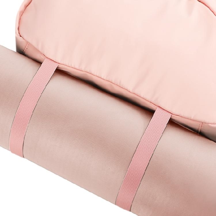 Dry Wet Separation Yoga Shoulder Bag for Women Including Shoe Compartment Ergonomic Strap Polyester Texture Outdoor Use