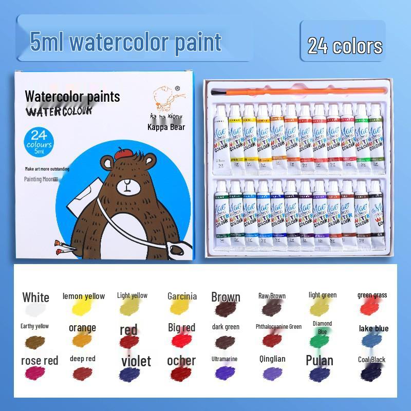 Portable Acrylic Watercolor Paint Set for Travel Sketching & Drawing