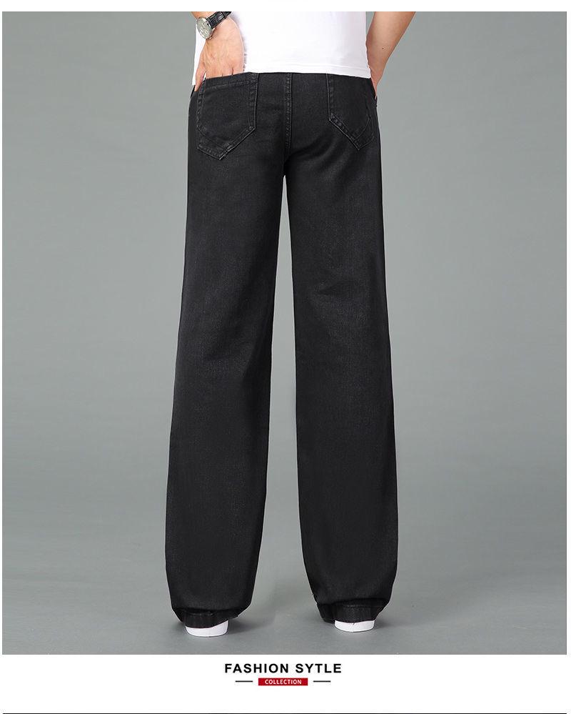 Herren Verdickte Fleecegefütterte Weitbeinige Jeans - Koreanischer Stil Winter Freizeitkleidung