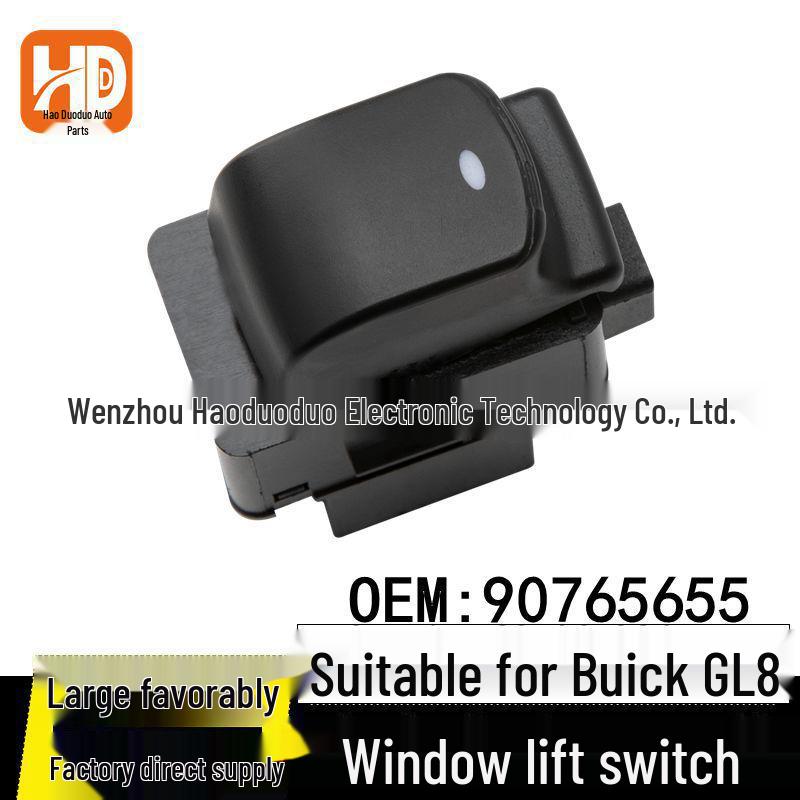 Buick GL8 Window Lift Switch Button: Compatible with Part Numbers 90765655, 9044304. Electric