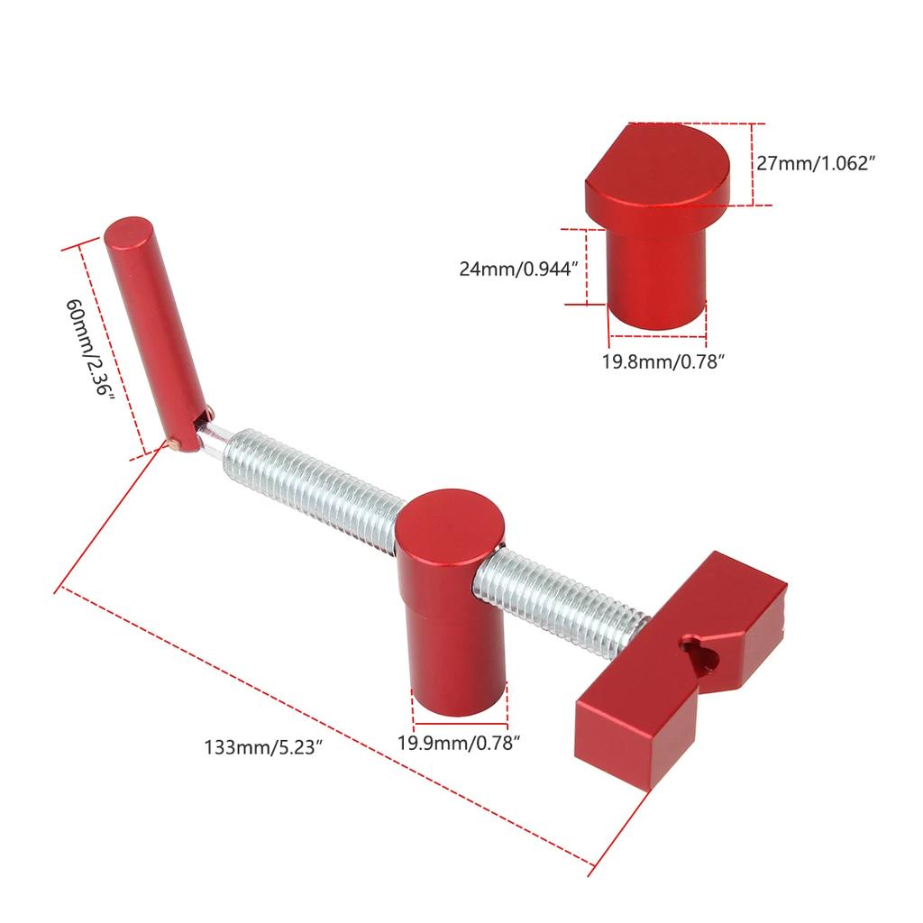 Woodworking Adjustable Desktop Clip Steel Fast Fixed Clip Clamp Fixture Vise Benches Joinery Carpenter Tool for 20mm Hole