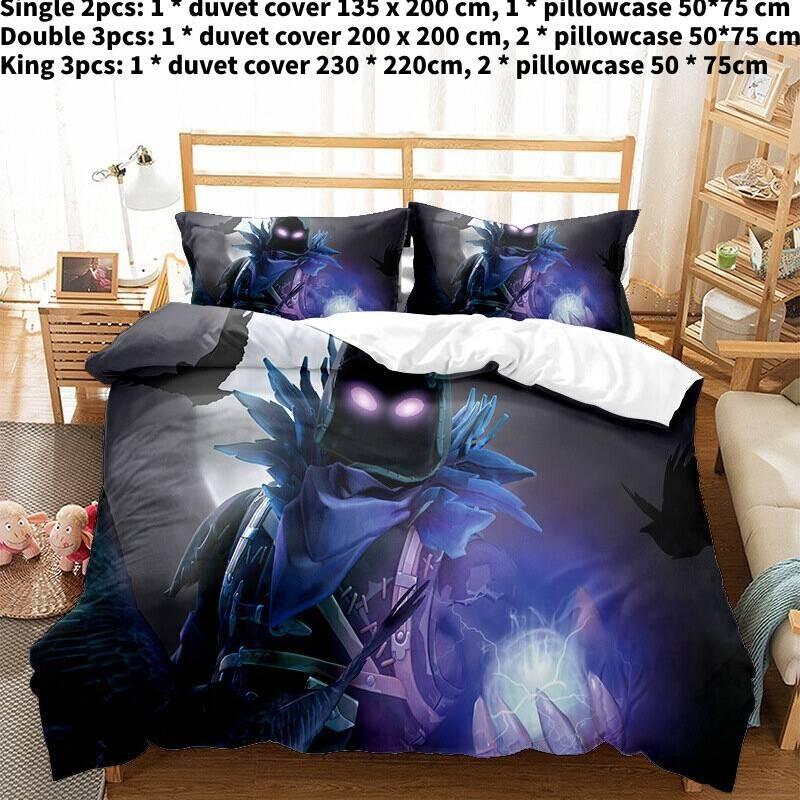 

Bed Double Single Linen 3d Duvet Cover Set Home Bedding Furnishings Single