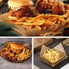 100Pcs Old Newspaper Style Fried Food Paper Food Wrapping Sandwich Packaging Paper  Baking Use