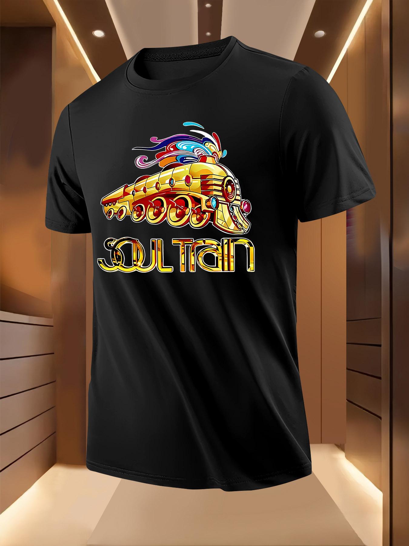 Soul Train Graphic Tshirt - Vibrant Colorful Print XXXL