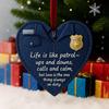 Heart Shaped Christmas Ornament 2D Acrylic Car Rear View Mirror Charm Love Is Like
