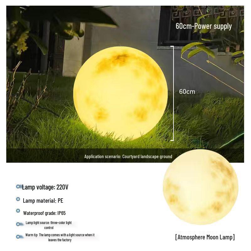 Solar-Powered Waterproof Moon Lamp for Garden, Lawn & Courtyard Decoration