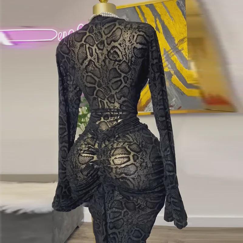 2025 Spring Elegant Women's Lace Long Sleeve High Waist Skirt with Half-High Collar