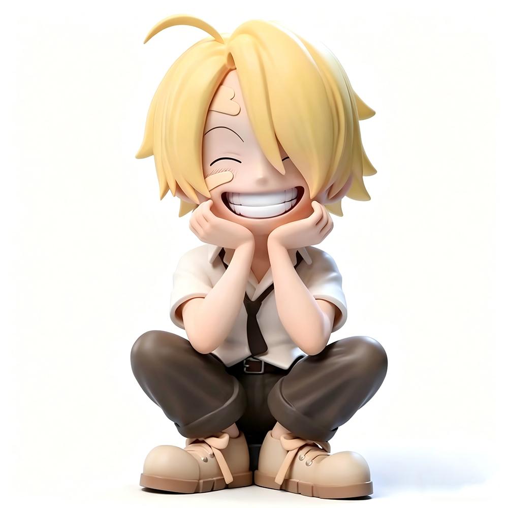 

7CM Monkey D. Luffy Roronoa Zoro Sanji Figure Anime ONE PIECE Noodle Stopper Figure Model Toy Gift Decoration Ornaments PVC NO box