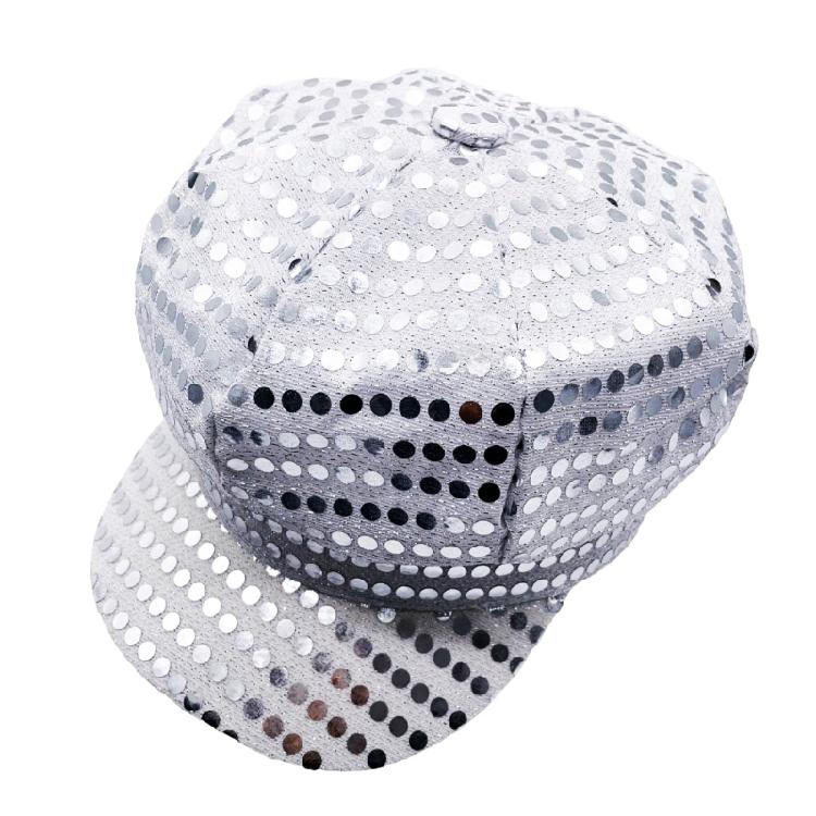 

Shimmering Silver Timely Hat For Celebrations Theatrical Performances Breathable Design Lightweight Practical Polyester 1 срібний