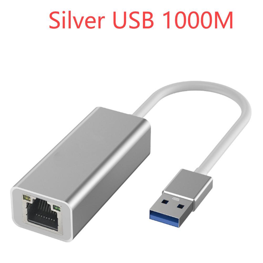 Type C USB Ethernet Adapter 1000/100Mbps USB To RJ45 Lan for Xiaomi Mi Box Nintendo Switch Network Card Laptop PC Windows