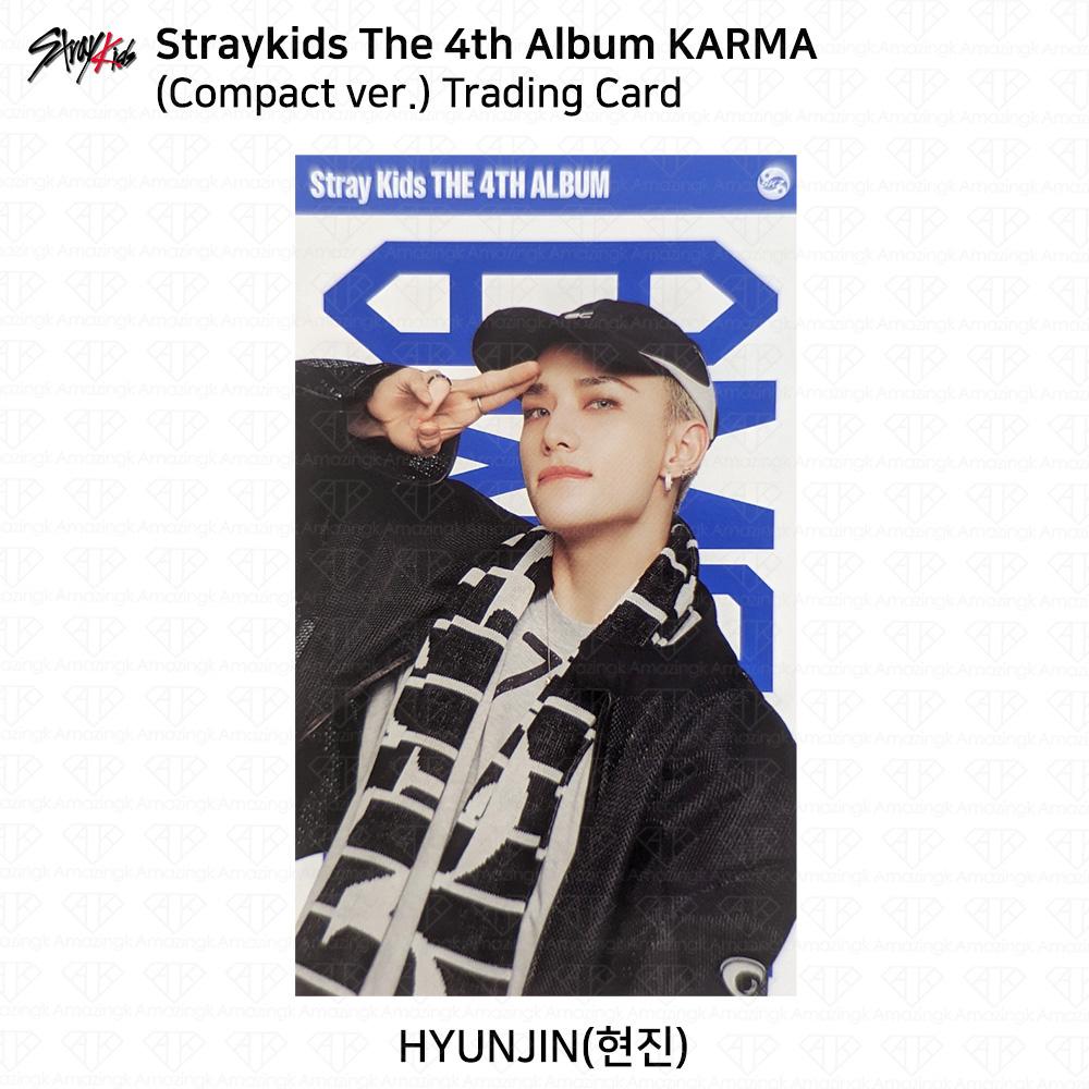 

Stray Kids 4-й альбом Karma компактная версия Официальная фотокарточка Hyunjin Trading Card