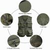 With 16 Pockets Fishing Vest Lightweight Outdoor Vest Durable Travel Vest  Safari