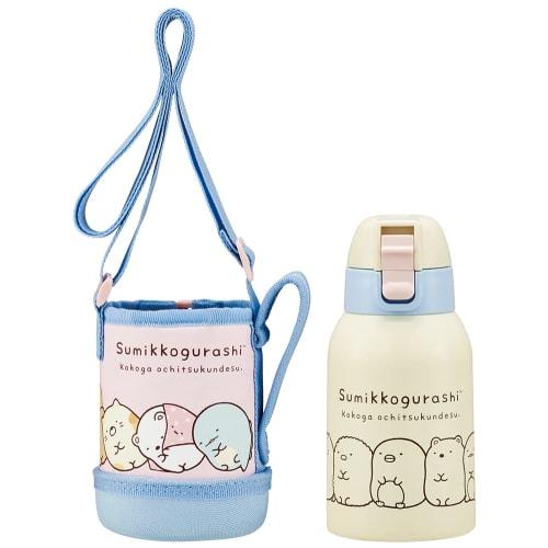 Skater Water Bottle 400ml Stainless Steel Sumikkogurashi for Children with Cover KSTCH4-A