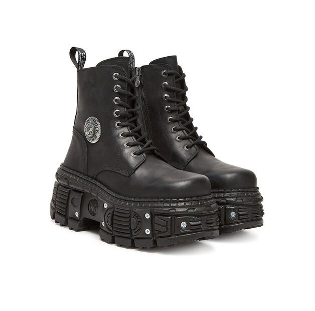 Ankle Boots NEW ROCK M-OVERZTANK001-C1 Black