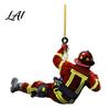 Firefighter Armor Car Rear View Mirror Pendant Fireman Uniform Accessories Christmas Acrylic