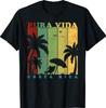 Vintage Retro Zomervakantie Costa Rica Pura Vida Strand T-shirt