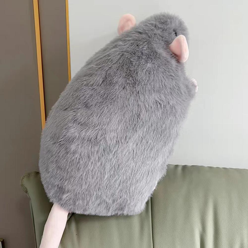 Großes Ratten-Stofftier Superweiche PP-Baumwolle Gefülltes Schlafkissen Kuschelpuppe Neujahrsgeschenk Schlafkissen