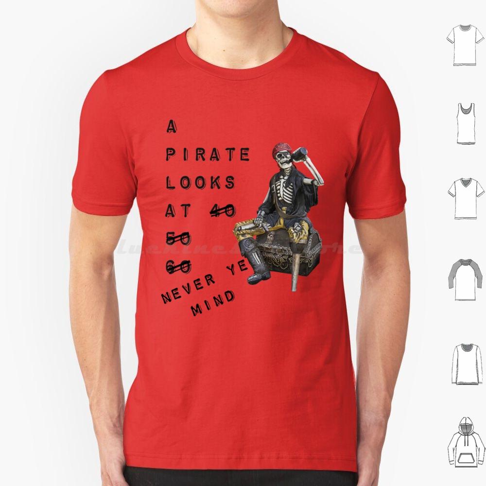 A Pirate Looks At 60 T Shirt 6xl Cotton Cool Tee Jimmy Buffett Beach Parrothead Margaritaville Buffett Parrot Surfing Pirate