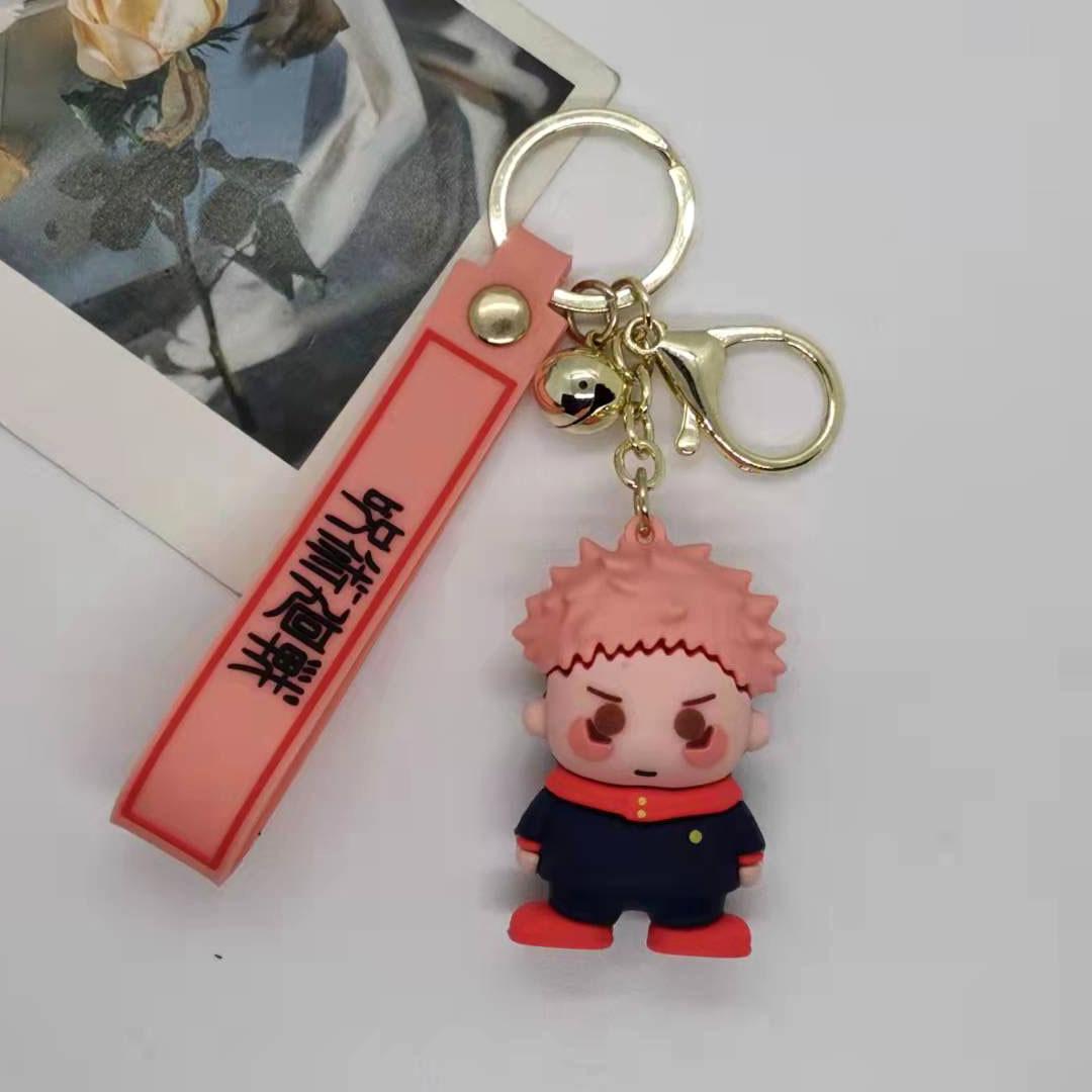 Créatif Dessin Animé Japonais Anime Batai Magique Poupée Porte-clés Voiture Sac Porte-clés Accessoires Vente en Gros Cadeaux Personnalisés Y2k Mode brown