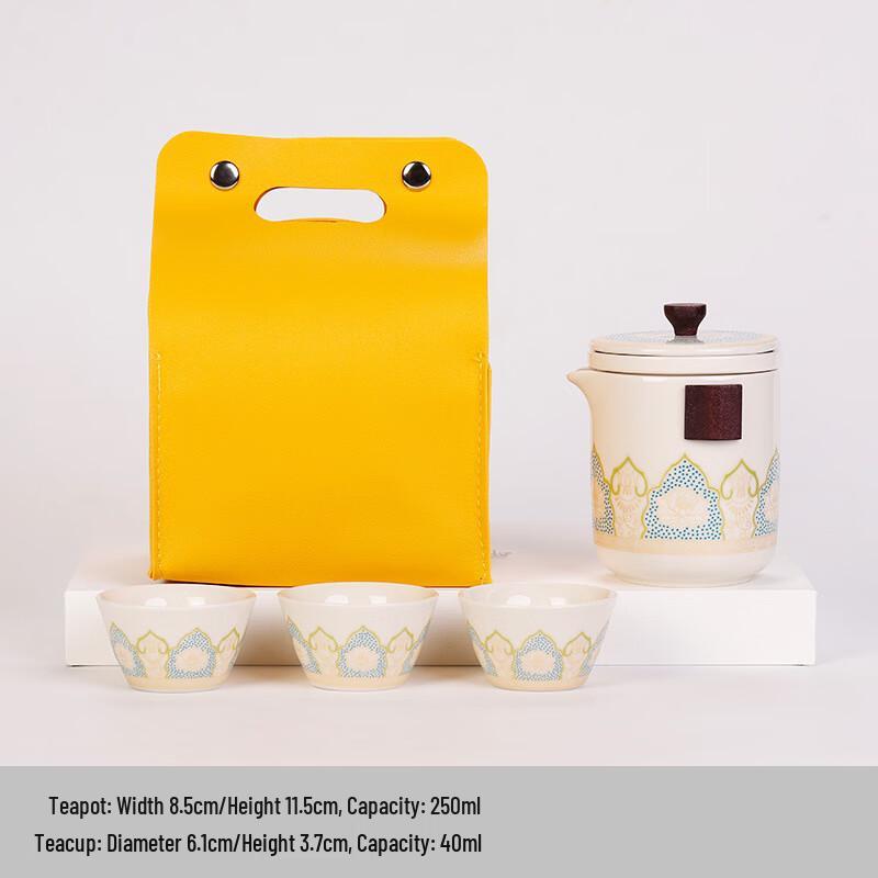 

Dunhuang Ink Wash Portable Travel Tea Set