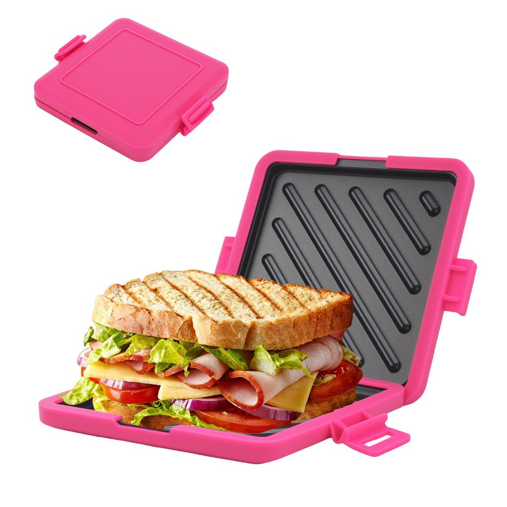 Microfiber Silicon Toast Pan For Breakfast Sandwich And Hot Dog Cooking