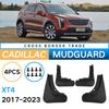 For Cadillac XT4 2017- Mudguards Fenders Black ABS Material Auto Tire For Protection Vehicle Exterior Styling Accessory