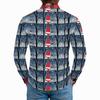 Men's Casual Long Sleeve Shirt with Christmas Print for Holiday Party and Fall