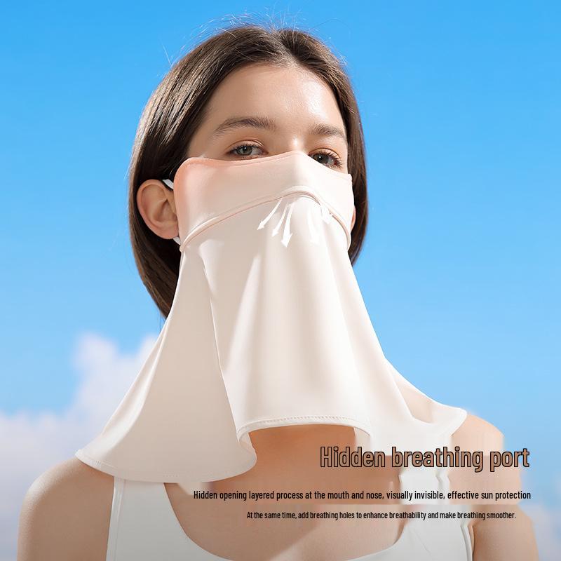 Women's Summer Cycling UV Protection Mask with Eye Corner and Extended Neck Coverage