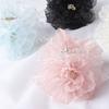 New Organza Flower Big Hair Claws Clips Women Girls Spring Chiffon Barrette Hair Clamps Elegant Ponytail Holder Hair Accessories