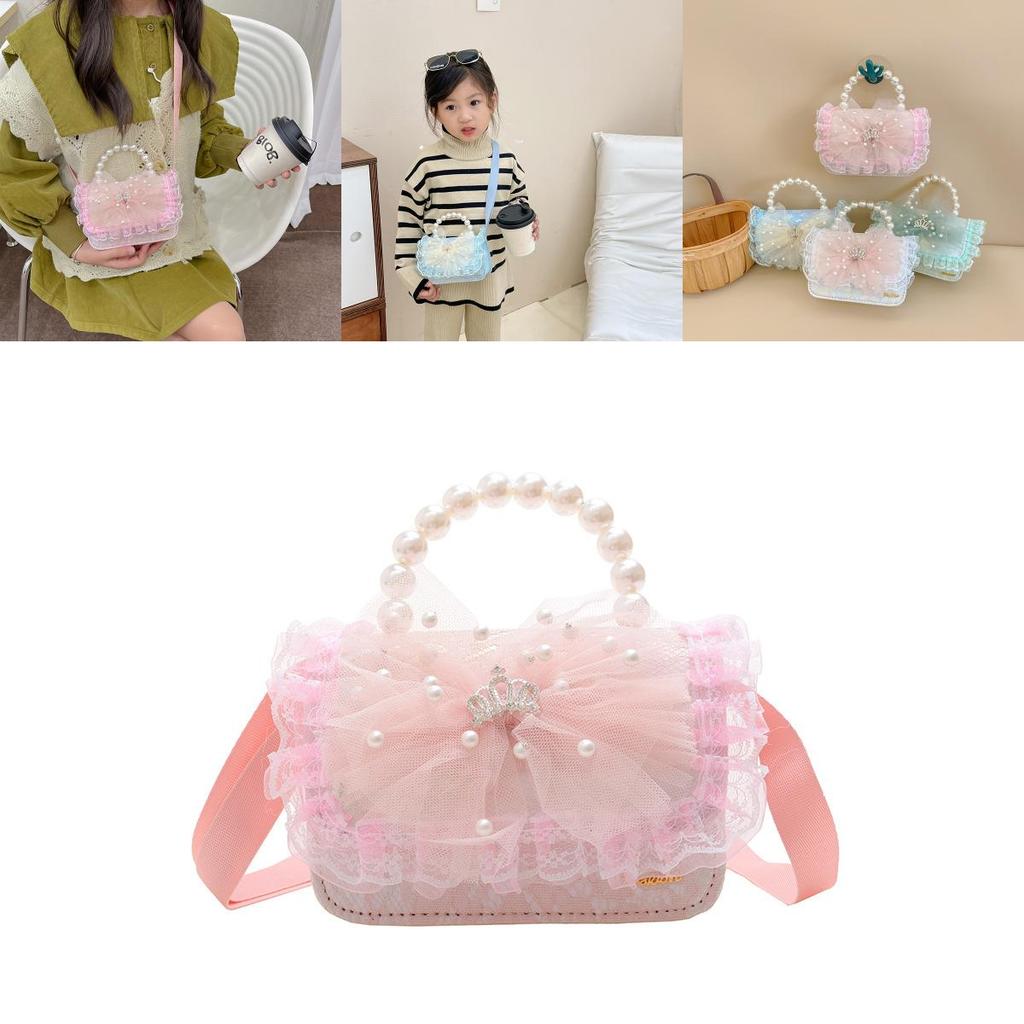 Stylish And Cute Girls Handbag Fashionable Children's Crossbody Bag With Bow Design