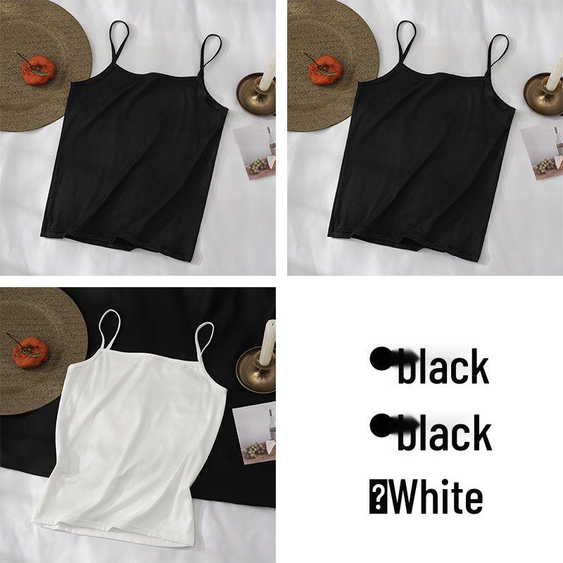 Women's Versatile Sleeveless Mid-Length Camisole - Thin Base Layer & Outerwear Top