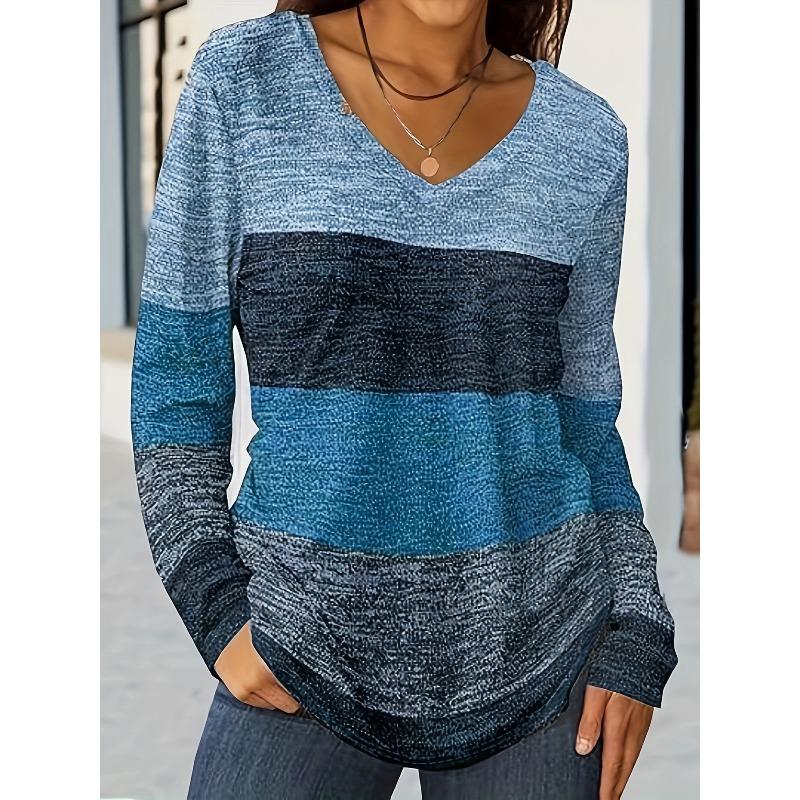 GMXIA Women's Fashion V-Neck Long Sleeve Autumn Winter Casual Blouses & Shirts
