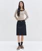 Deketeuumeon Signature Midi Skirt Dcsk002Cpindigo
