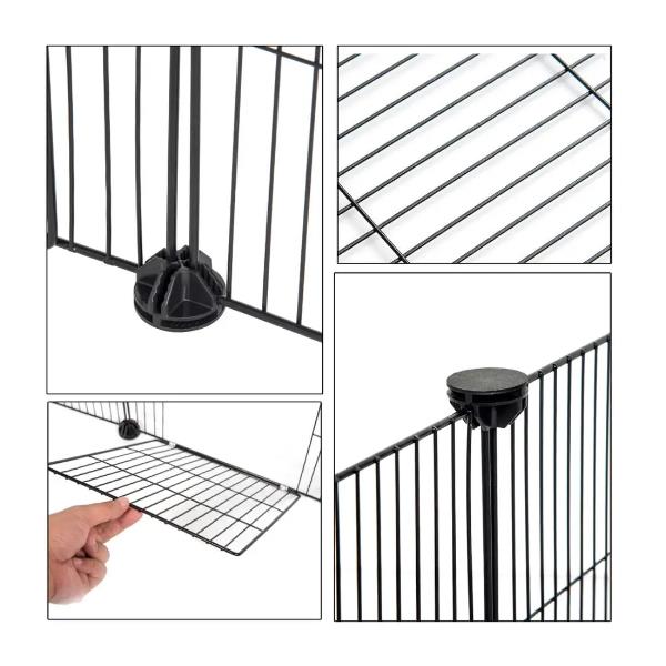 Auslaufkäfig Metallgehege für Kaninchen Kleintiere Faltbar