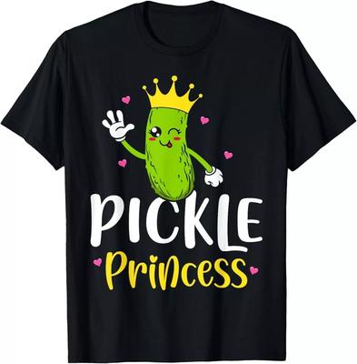 2025/Pickle Princess Funny Pickle Cucumber Design Unisex T-Shirt Unisex T-Shirt