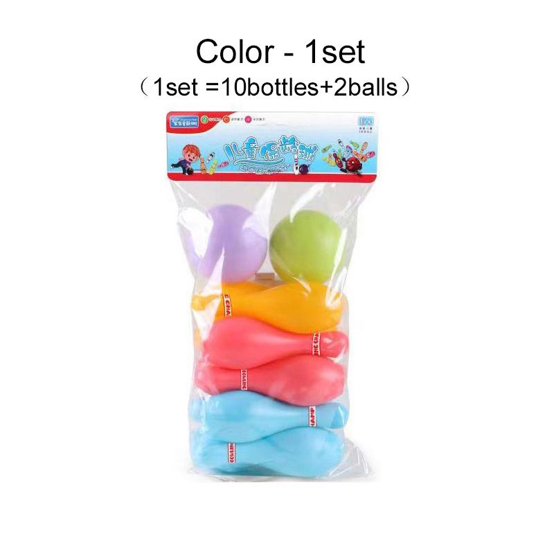 Bowling Set Holiday Party Gatherings Casual Games Ball and Pins Bowling Plastic Funny Bowling Set Family Leisure Game TMZ