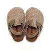 Autumn Winter New Kids Cork Sandals - Suede Lined Warm Sandals for Boys & Girls, Outdoor Wear Non-Slip Children's Footwear KWN