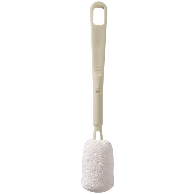 Detachable Thermos and Baby Bottle Cleaning Brush with Wood Pulp Cotton