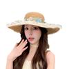 Spring And Summer Casual Straw Hat Women'S Breathable Lace Big Eaves Fashion Sun Hat Versatile Sun Hat Women'S Basin Hat