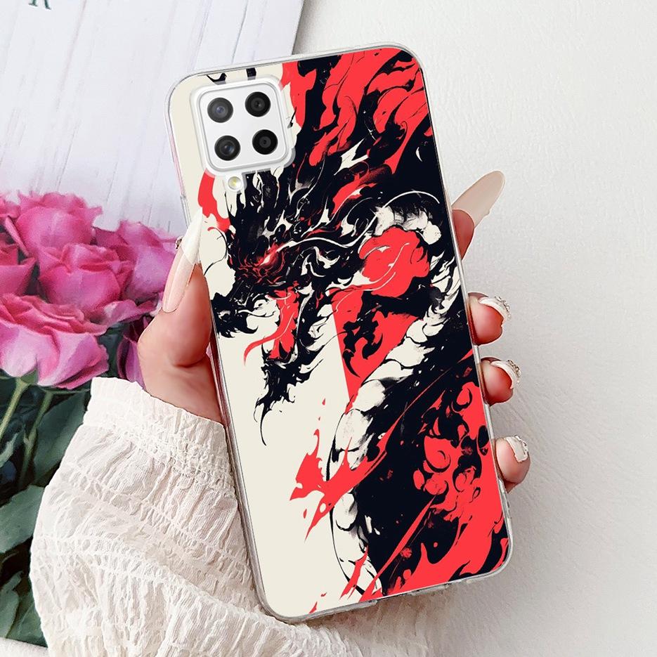 For Samsung Galaxy A22 4G Case SM-A225F Cool Dragon Painted Cover Soft Slim Phone Case For Samsung A22 A 22 Galaxy A42 5G Fundas
